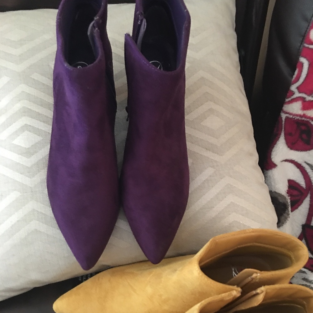 Ankle dressy boots two  colors size 7 1/2